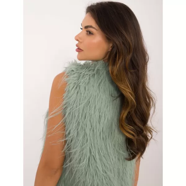  Dámská vesta WOOL FASHION ITALIA AT-KZ-2349-1.18 PISTACHIO 
