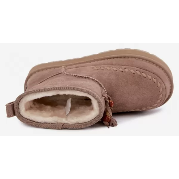  Dámské boty BIG STAR SHOES UU274679 BEIGE 