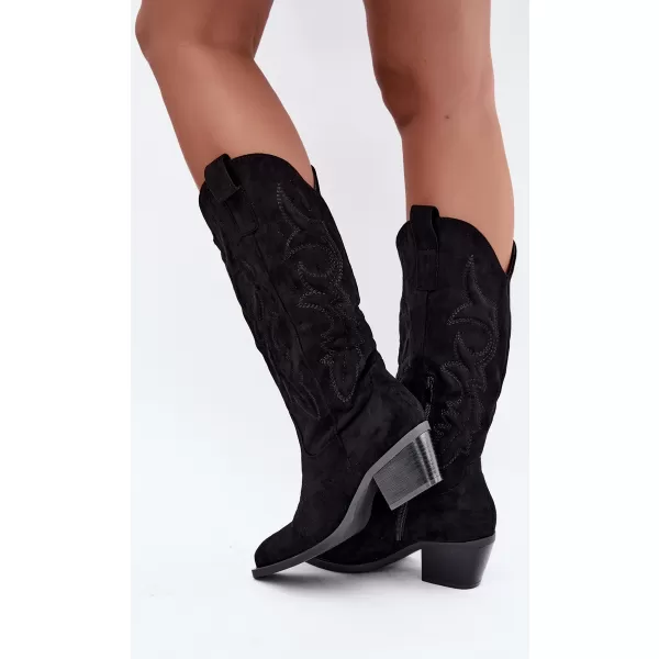  Dámské kozačky BOTO 7689A BLACK 