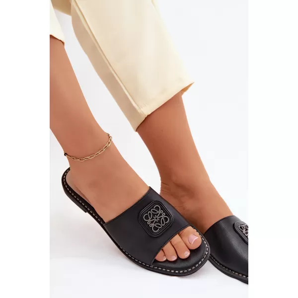  Dámské pantofle S.BARSKI KV61-6019 BLACK 
