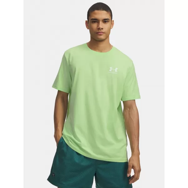  Pánské triko UNDER ARMOUR M SPORTSTYLE LC SS 1326799-712 ZELENÁ 