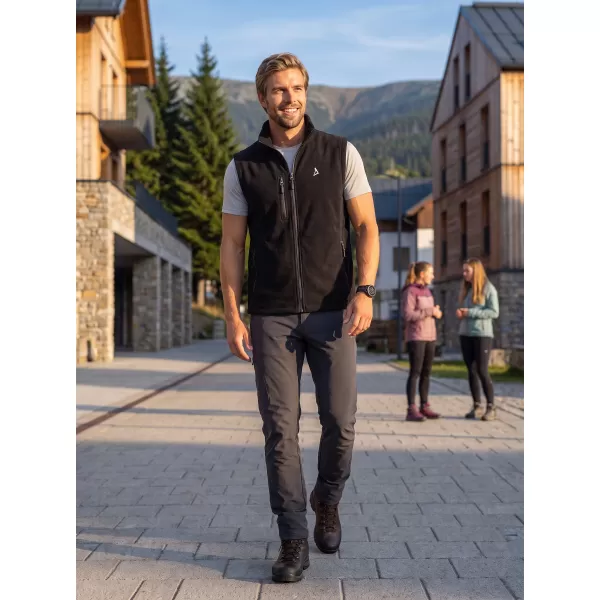  Pánská fleece vesta ALTISPORT ALM002525 ČERNÁ 
