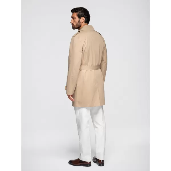  Pánský kabát OMBRE OM-COLC-0146 BEIGE 