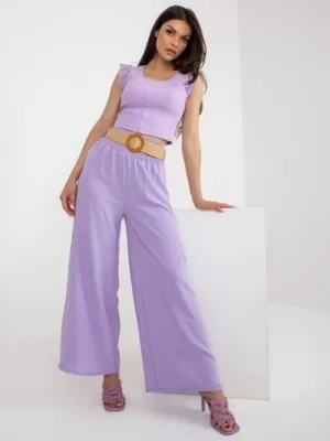 Dámské kalhoty ITALY MODA DHJ-SP-8387.57 BRIGHT PURPLE