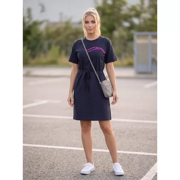  Dámské šaty ALTISPORT ALW001816 NÁMOŘNÍ MODRÁ 