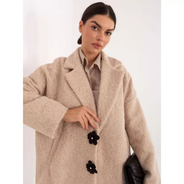  Dámský kabát FACTORY PRICE IT-PL-96965.19 BEIGE 