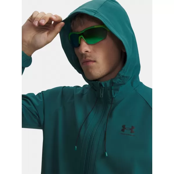  Pánská bunda UNDER ARMOUR VIBE WOVEN JACKET 6003001-338 ZELENÁ 