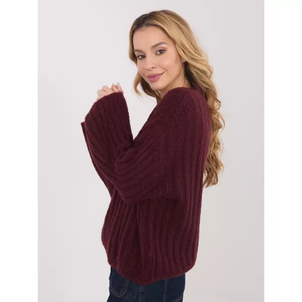  Dámský svetr ITALY MODA MI-SW-1215.97 BURGUNDY 