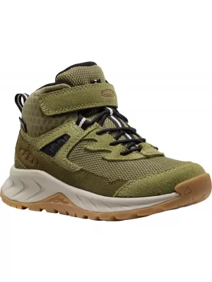 Dětské kotníkové boty KEEN HIGHTRAIL MID WP CHILDREN DARK OLIVE/MARTINI OLIVE