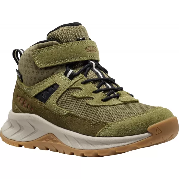  Dětské kotníkové boty KEEN HIGHTRAIL MID WP CHILDREN DARK OLIVE/MARTINI OLIVE 