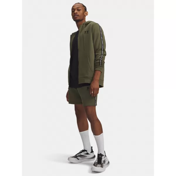  Pánské kraťasy UNDER ARMOUR ICON FLEECE SHORT TAPING 1390299-391 ZELENÁ 