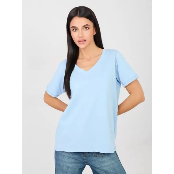  Dámské tričko RUE PARIS RV-TS-A1094.45 LIGHT BLUE 