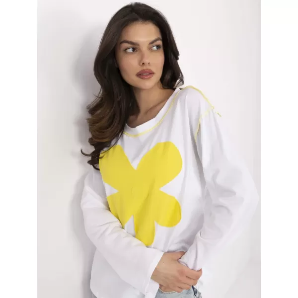  Dámská halenka ITALY MODA MI-BZ-M6169.03 WHITE-YELLOW 