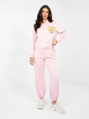 Dámská tepláková souprava RUE PARIS IT-KMPL-22181.30 BRIGHT PINK