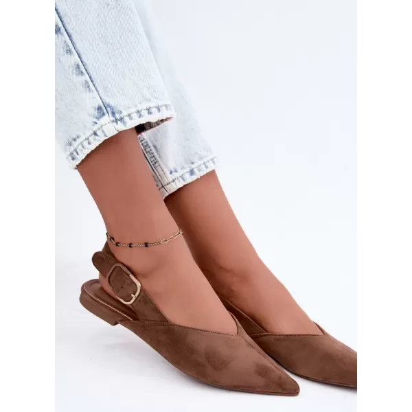  Dámské baleríny BOTO 9755 LIGHT BROWN 