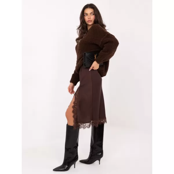  Dámský svetr ITALY MODA IT-SW-72806.75 DARK BROWN 