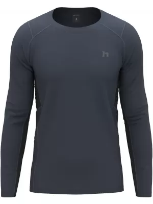 Pánské triko HANNAH TARAN L/S SKY CAPTAIN/ANTHRACITE