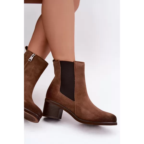  Dámské chelsea boty VINCEZA 133105 CAMEL 