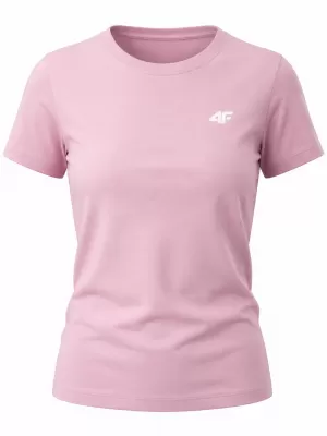 Dámské triko 4F 4FWMM00TTSHF3306 LIGHT PINK