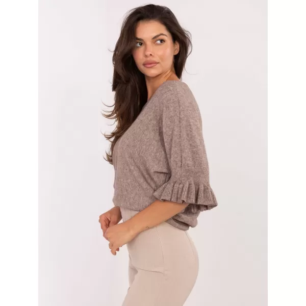  Dámský svetr ITALY MODA IT-SW-99244.65 DARK BEIGE 
