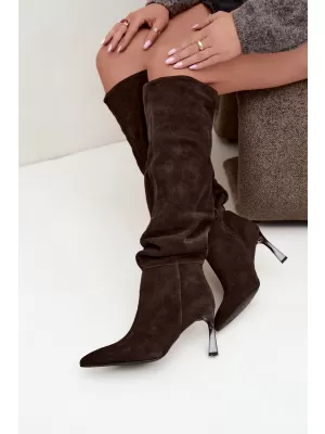 Dámské kozačky VINCEZA 89170 BROWN