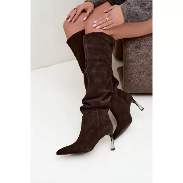  Dámské kozačky VINCEZA 89170 BROWN 