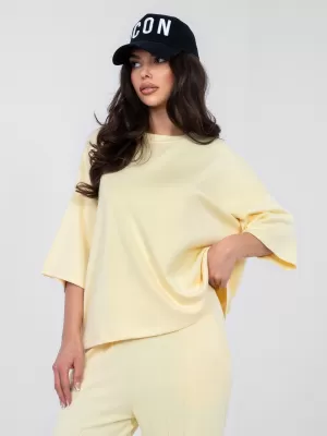 Dámská halenka RUE PARIS RV-BZ-A1188.63 BRIGHT YELLOW