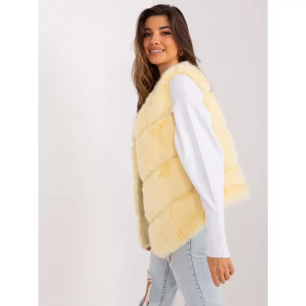  Dámská vesta WOOL FASHION ITALIA AT-KZ-2349.00P BRIGHT YELLOW 