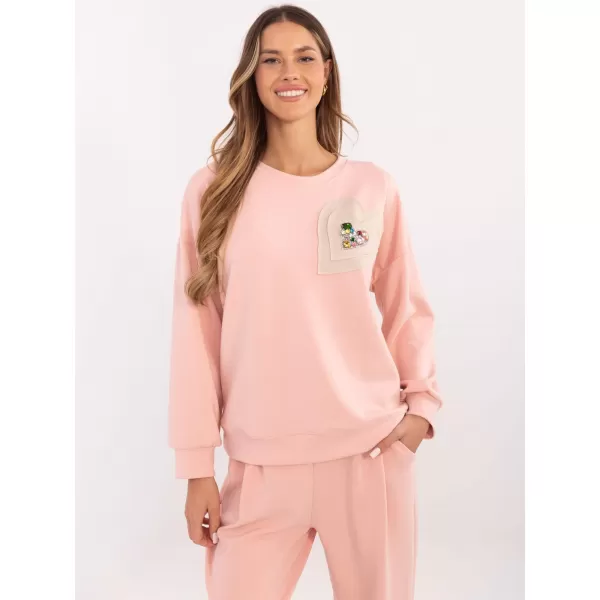  Dámská mikina ITALY MODA DHJ-BL-20322.72 PEACH 