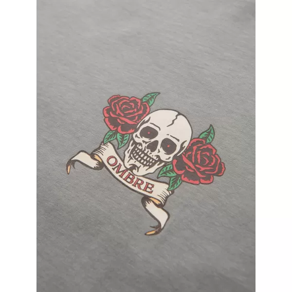  Pánské triko OMBRE OM-TSPT-0257 GREY 