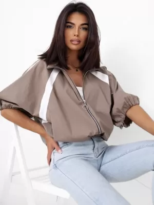 Dámská mikina ITALY MODA MI-BL-K71751.94 DARK BEIGE
