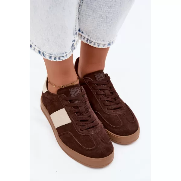  Dámské tenisky BIG STAR SHOES UU274008 BROWN/BEIGE 
