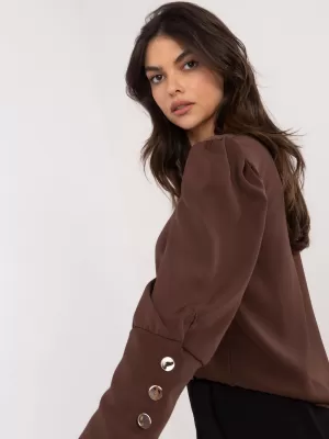 Dámská halenka ITALY MODA MI-BZ-M721.38 DARK BROWN
