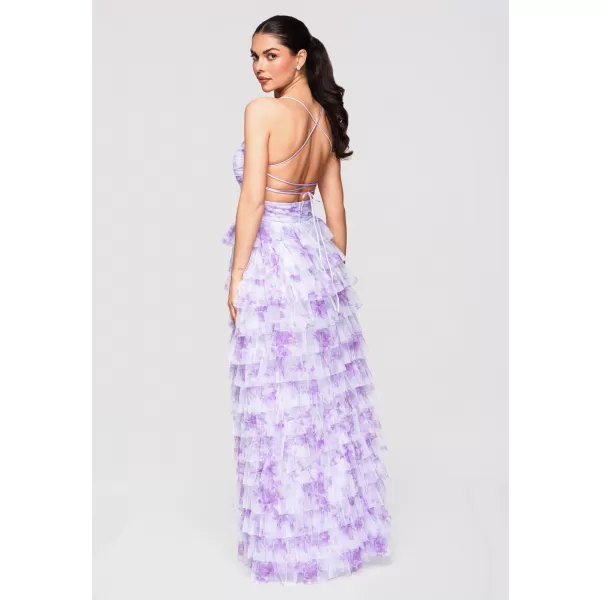  Dámské šaty LARICA LA-OM-DLR317 VIOLET 