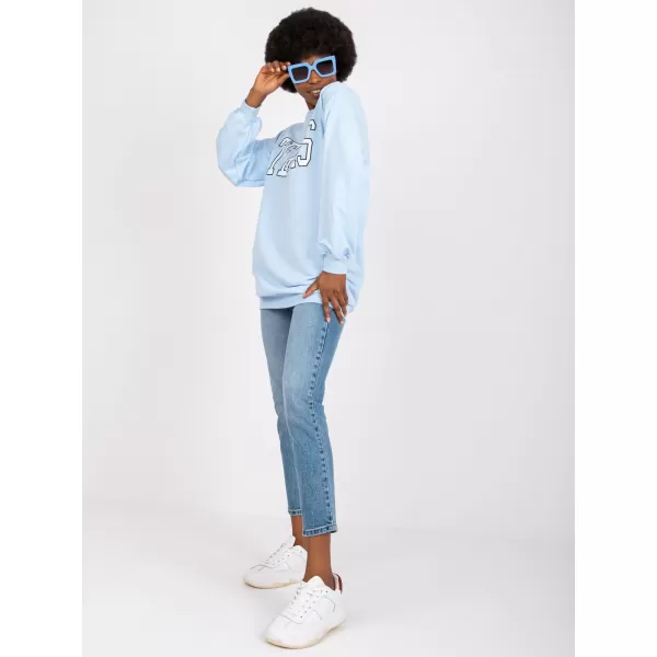  Dámská mikina EX MODA EM-BL-719.36 LIGHT BLUE 
