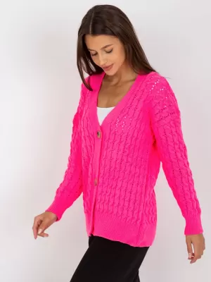 Dámský svetr RUE PARIS LC-SW-8036.74P FLUO PINK