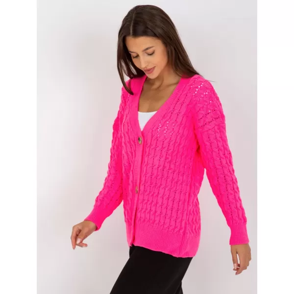  Dámský svetr RUE PARIS LC-SW-8036.74P FLUO PINK 