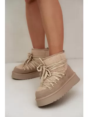 Dámské sněhule D&A GR62-6021 BEIGE