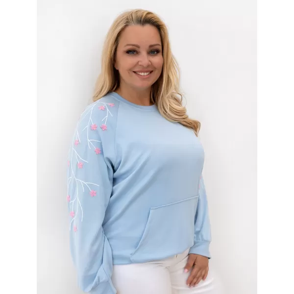  Dámská mikina RELEVANCE RV-BL-A1210.98 LIGHT BLUE 