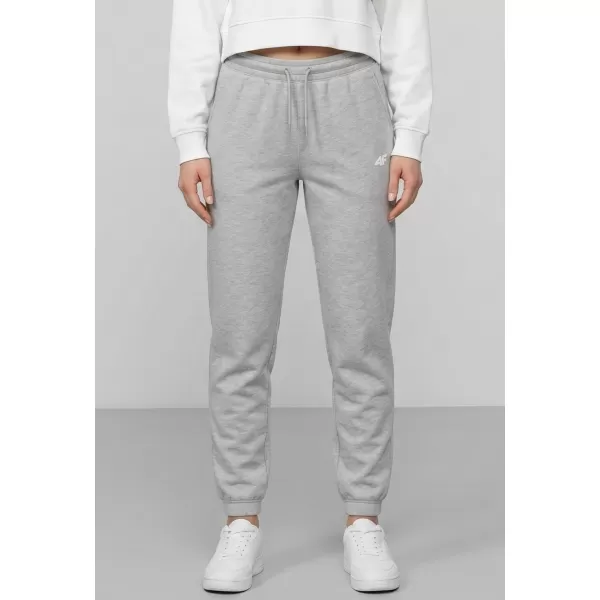  Dámské kalhoty 4F 4FWMM00TTROF1658 COLD LIGHT GREY MELANGE 
