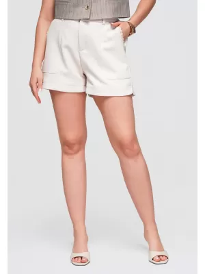 Dámské kraťasy OMBRE OW-ST-E0009 BEIGE