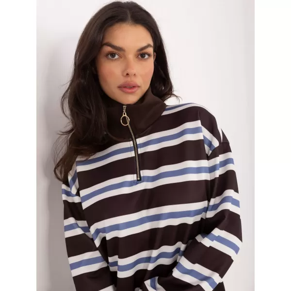  Dámská halenka ITALY MODA IT-BZ-9981-1.08 DARK BROWN 