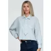 Dámská košile OMBRE OW-SH-E0069 BLUE
