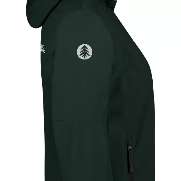  Dámská nepromokavá bunda NORDBLANC BOURNE NBSJL8317 TMAVĚ ZELENÁ 