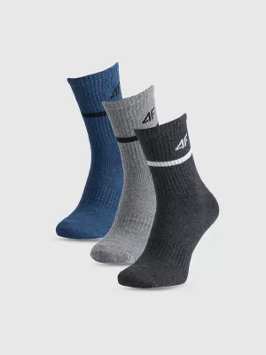 Pánské ponožky 4F 4FWSS26USOCM589 MULTICOLOUR MELANGE