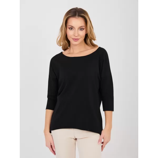  Dámská halenka RUE PARIS RV-BZ-A1187.36 BLACK 
