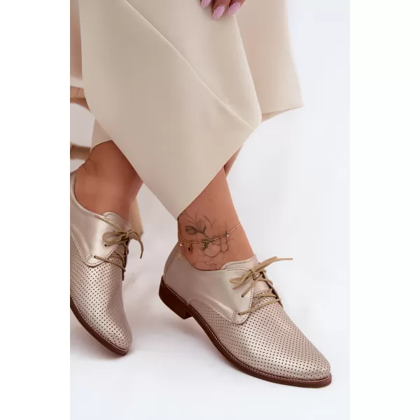 Dámské polobotky ZAZOO 4238/HOGL GOLD 