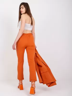 Dámské kalhoty ITALY MODA DHJ-SP-13926.02 DARK ORANGE