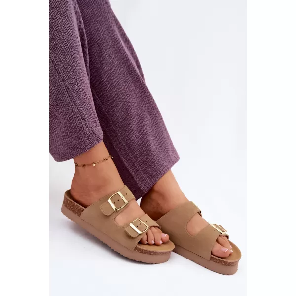  Dámské pantofle VINCEZA 102657 BEIGE 