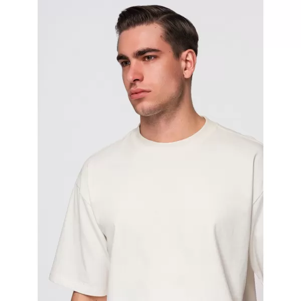 Pánské triko OMBRE OM-TSBC-0291 BLACK/LIGHT BLUE/OFF WHITE 